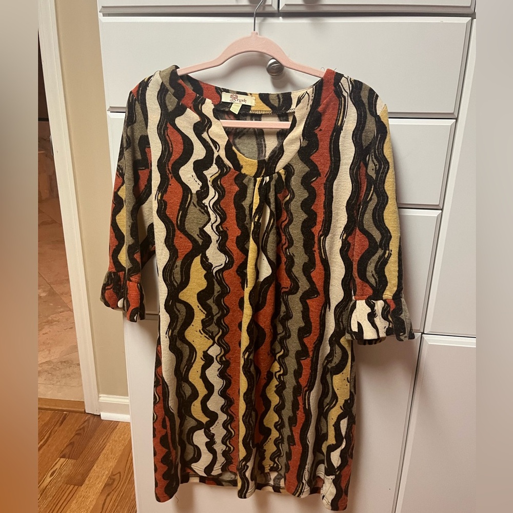 Aryeh large bohemian short dress